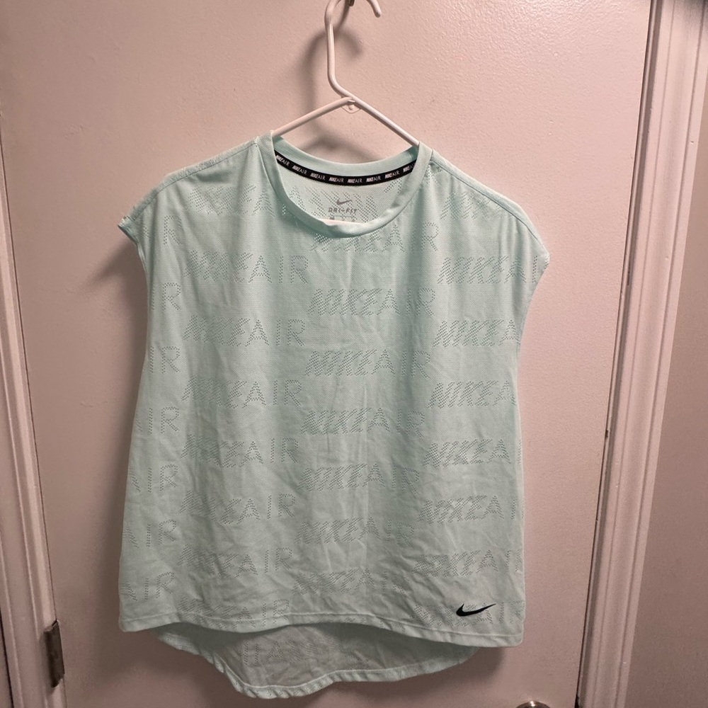*Nike Women's Light Blue Short Sleeve Top